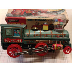 Locomotiva Giocattolo in Latta a pile '70 Made in Taiwan -12.50 inch - 32 cm.