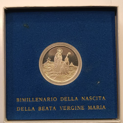 Vaticano 1984 Moneta 500 Lire Argento Beata Vergine Maria Fondo Specchio Proof B