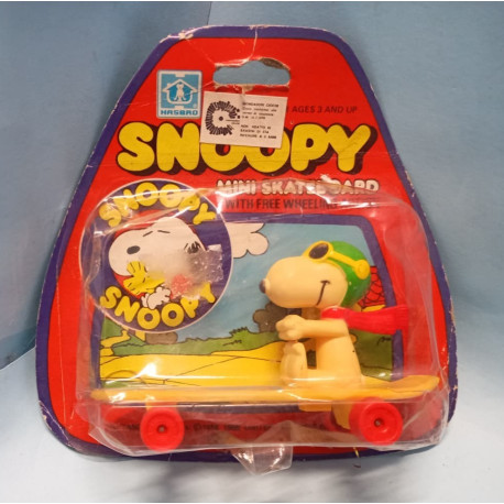 VINTAGE SNOOPY FLYING ACE MINI SKATEBOARD HASBRO AVIVA 70750 MOC MONDADORI