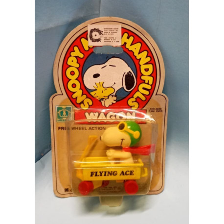 Snoopy Mini Handfuls Flying Ace Wagon Hasbro 1982 MOC Sigillato Vintage
