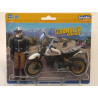 BRUDER 63051 Scrambler Ducati Desert Sled con Pilota Moto 1:16 NUOVA IN BLISTER
