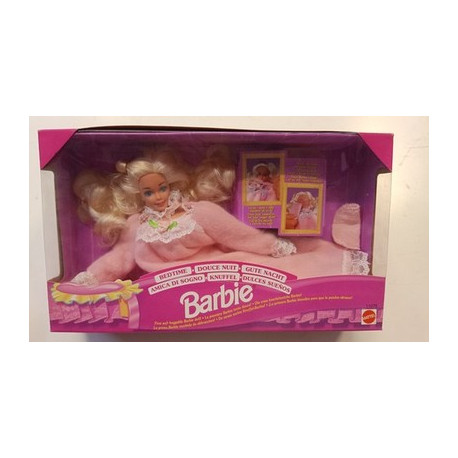 BARBIE AMICA DI SOGNO BIONDA 1993 MATTEL 11079 BEDTIME SOFT BODY VINTAGE NUOVA