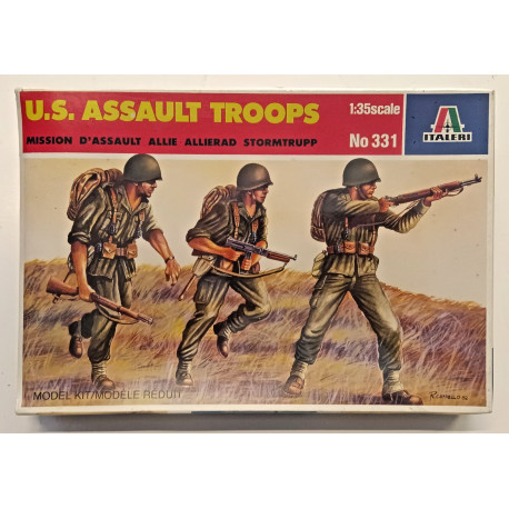 Italeri 331 US Assault Troops 1:35 Model Kit Figurini Militari SIGILLATO WW2