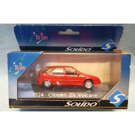 Solido 1524 Citroen ZX Volcane 1/42 Rosso Red To Day Diecast MIB Box Vintage