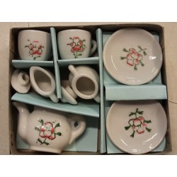 Set in Porcellana Servizio Tè miniature Il Giocattolo Vintage China Toy Tea '70