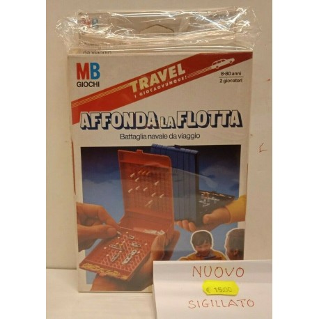 Affonda la flotta Travel Gioco da Tavolo in Italiano MB Vintage
