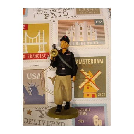 Trombettiere Italiano CN In Africa WW2 Dipinto Mano  1/35 Circa