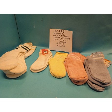 Stock 10 Paia Calze Spugna Vari colori donna Taglia 36-41  Originale Vintage