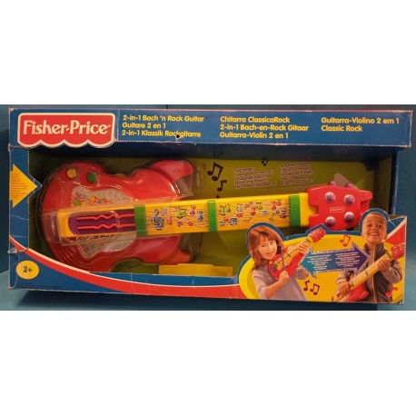 Chitarra Classica Rock 2 in 1 Fisher Price Elettrica Nuova