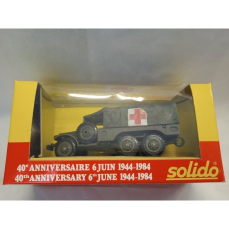 Dodge 6x6 US MD Die Cast Model 1/50 40 Anniversaire 6 Juin 44-84 Solido