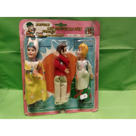 Burattini  delle Favole Confezione da 3 Personaggi Cod 002 Art 1870 Vintage New