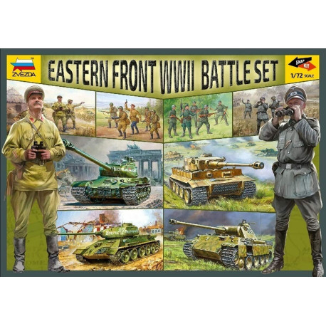 WWII Eastern Front Battle set 1/72 - Zvezda cod.5203 (tanks + soldiers 1/72)