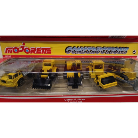 5 piece Set - 1/64 Constructions Set 203.5 P Majorette Vintage