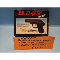 Pistola Giocattolo P 8 Elastic Secret Simpaty scatola Originale Vintage Nuovo