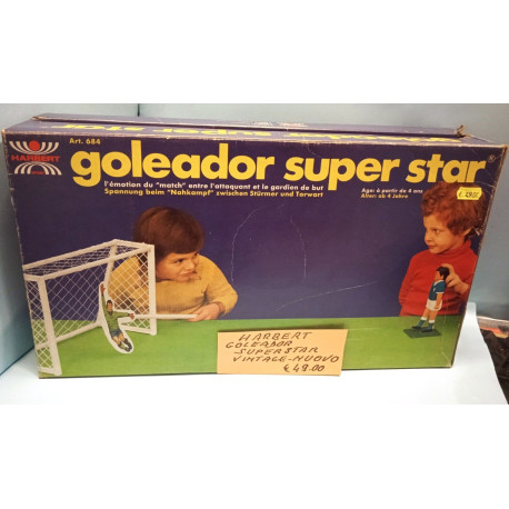 Goleador Super Star Gioco dei Goal Harbert Art 684 Originale Vintage Nuovo