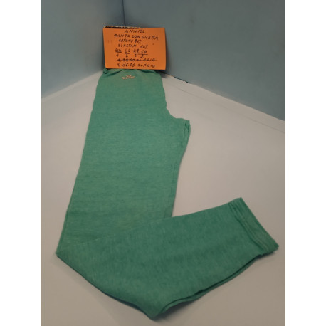 Leggings con ghetta Verde Melange Cotone elasticizzato  Anniel '80 Vintage