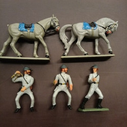Bundle cinque pezzi Sudisti Confederati Starlux - 1/32 '70