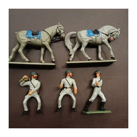 Bundle cinque pezzi Sudisti Confederati Starlux - 1/32 '70