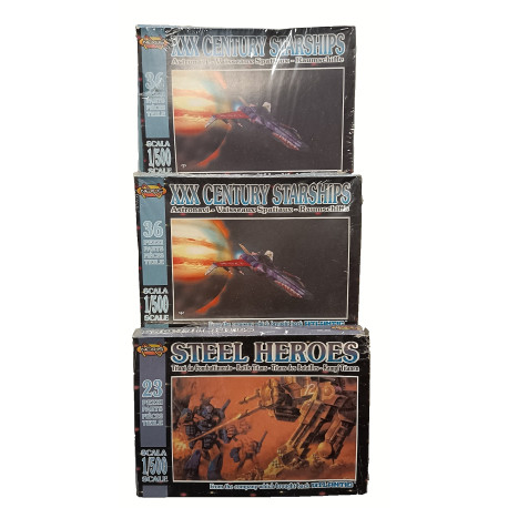 Nexus - Bundle Spazio  TREconfezioni STEEL HEROES e XXX Century Starships 1/500