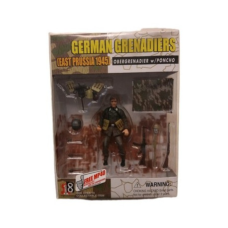 German Obergrenadier W/ Poncho Prussia 45 AF Soldier 1:18 80004 Dragon