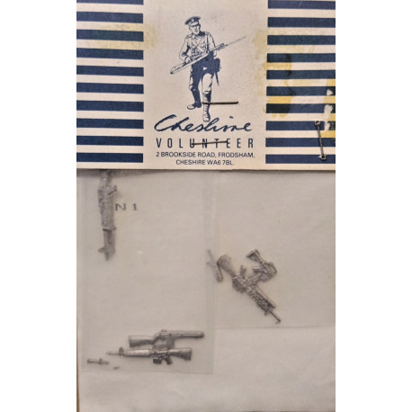 US Weapons Set Vietnam Metal Soldier kit 54 mm Cheshire Volunteer