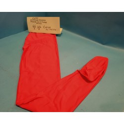 Pantacollant con piede in Lycra Lucido Rosso TG. 48 Surf  '70-80 Vintage Nuovo