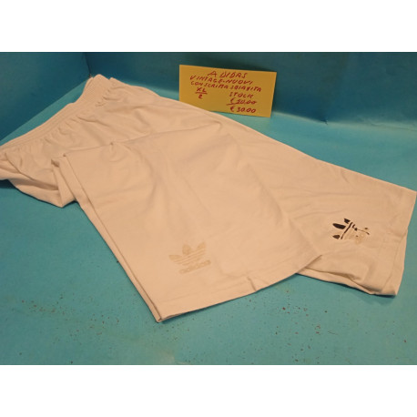 Stock 2 paia di bermuda Adidas con logo sbiadito Taglia XL '80 Originali Vintage