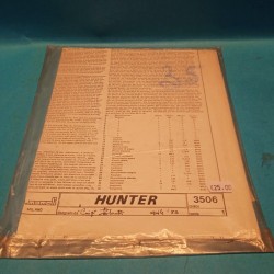 Hunter disegni Costruttivi Modellismo Navale Art 3506 Mamoli