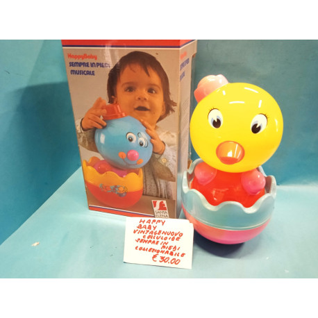 Sempre in piedi Musicale Happy Baby Celluloide Santa Elena Vintage Nuovo