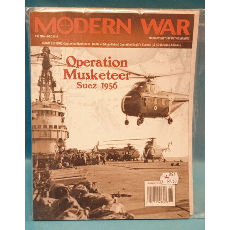 Operation Musketeert Suez 1956 Modern War -32 - Wargame + Magazine - oop New