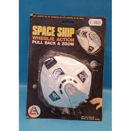 Space Ship Navicella Spaziale Giocattolo a molla Alex Vintage Nuovo
