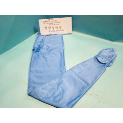 Pantacalza-Leggings con piede Donna Lycra Lucido Surf Azzurro  Misura 48 Nuovo