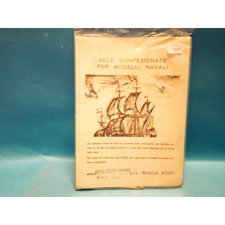 Vele confezionate  x Modelli Navali  Golden  Hind Modellismo Navale Mantua Model