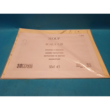 Sloup SM43  disegni Costruttivi Modellismo Navale  Corel