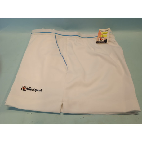 Calzoncino da Tennis Bianco Elasticizzato Taglia 52 Elleci Sport Vintage Nuovo