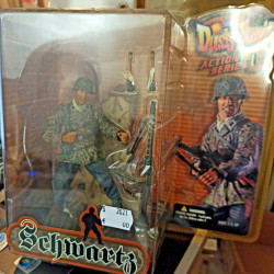 German Infantry W MG42 Schwartz Action Figure Soldier Dusty Trail 18 cm ca