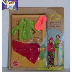 Mattel - The Sunshine Family Dress-Up Kit  Anni '70 Vintage Famiglia Felice