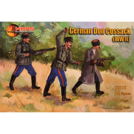 German Don Cossaks WW2 - Mars 72113 Plastic figures 1/72 Soldatini