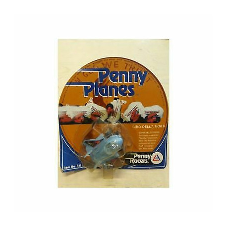Penny Planes - Azzurro - giro della Morte  - Supervelocissimo Retrocarica - 6 cm