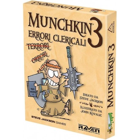 Munchkin 3 Errori Clericali espansione Gioco da Tavolo in Italiano Raven
