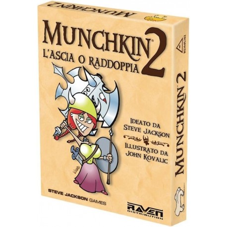 Munchkin 2 L'ascia o raddoppia espansione Gioco da Tavolo in Italiano Raven