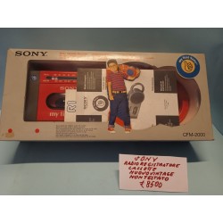 Radio Registratore  Audiocassette Non testato Sony Vintage Nuovo