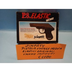 Pistola Giocattolo P 8 Elastic Secret Simpaty scatola Originale Vintage Nuovo